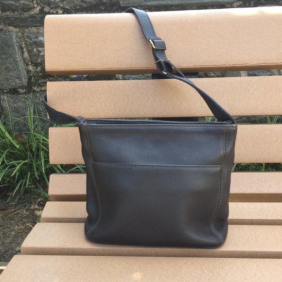 Vintage Coach® Sonoma Pocket Zip Natural Grain - Mahogany